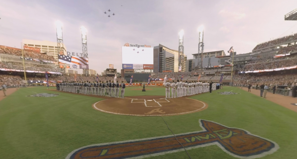 Samsung VR MLB Atlanta SunTrust Park Opening-1 on Samsung Gear VR, Virtual Reality