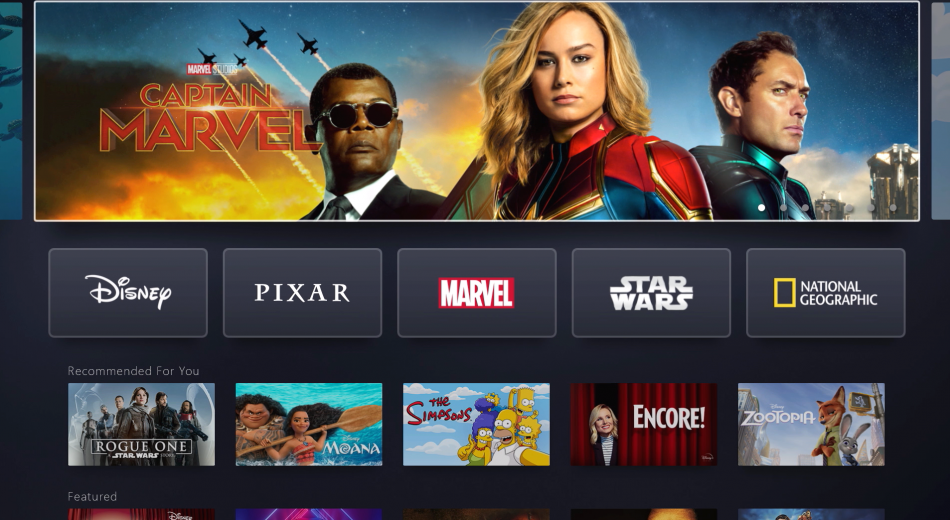Disney+ Launches Today on Samsung Smart TVs in the US