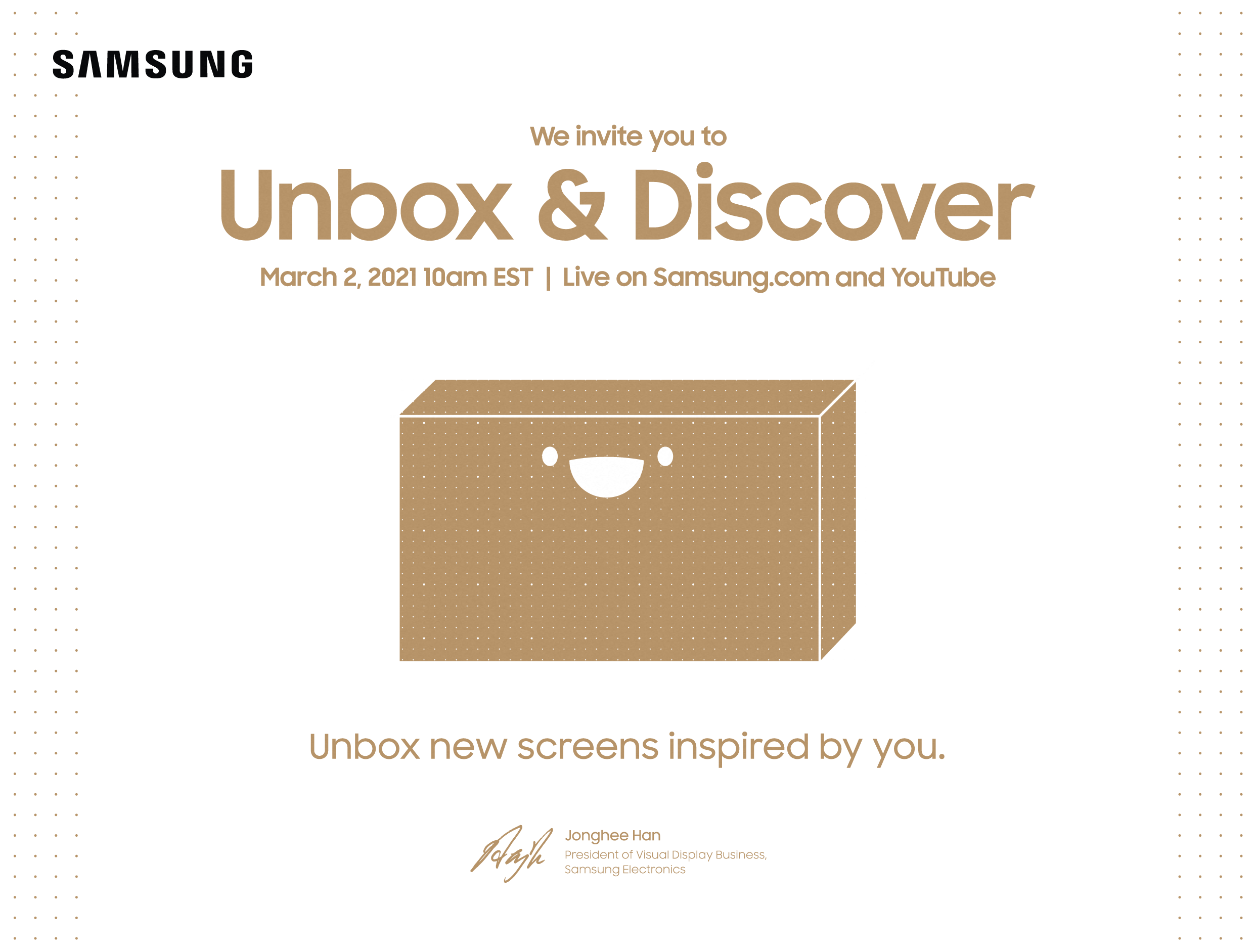 Unbox and Discover 2021 Invite