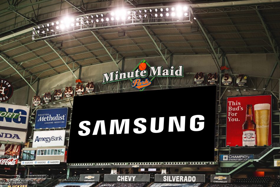 World Champion Houston Astros Draft Samsung to Transform Minute Maid Park with StateoftheArt