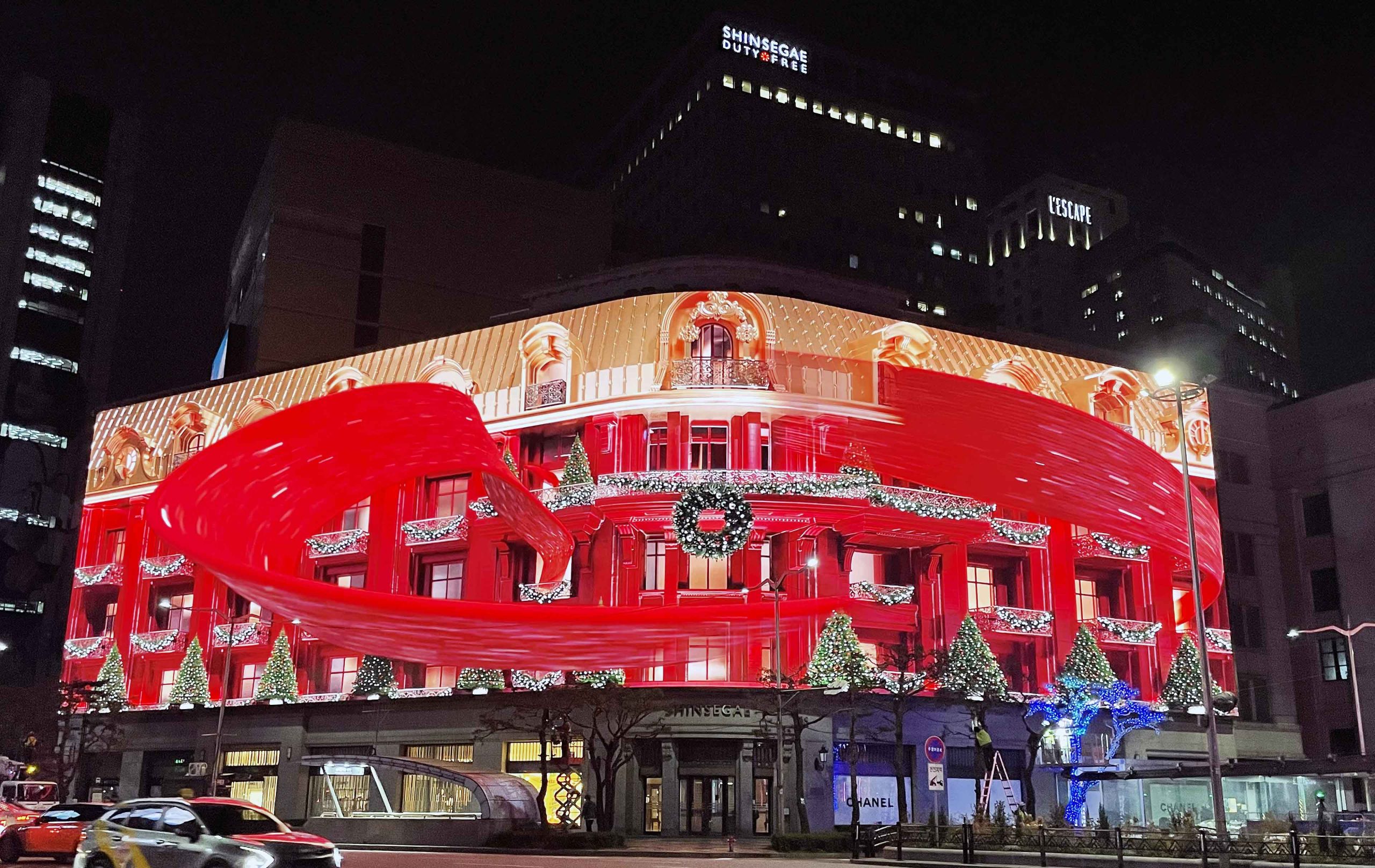 Image for Samsung Electronics Showcases Massive Outdoor LED Signage at Shinsegae Department Store, Ushering in a New Seoul Landmark