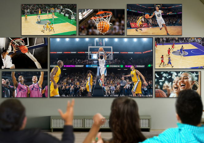 Image for Samsung Tips Off Tournament Season with Limited-Time Eight-TV “Buzzer Beater Bundle,” Inspired By College Basketball Superfans