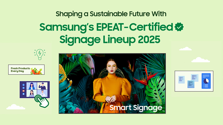 Image for Samsung’s Entire Standalone Signage Lineup Earns EPEAT Silver Certification
