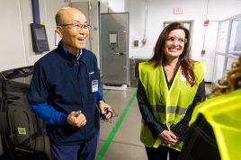 Congresswoman Sheri Biggs and the National Association of Manufacturers visit Samsung in Newberry, S.C., to celebrate National Manufacturing Day